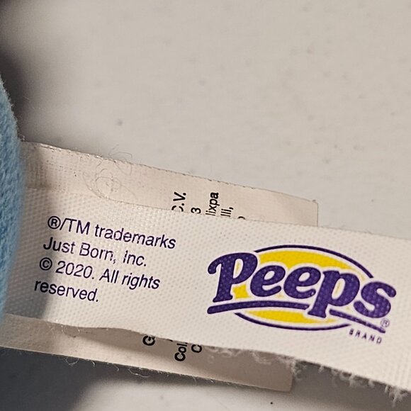 Peeps Marshmallow Easter Bunny 6 Inch Rabbit Blue Plush Stuffed Animal Toy Ruz - Picture 6 of 8